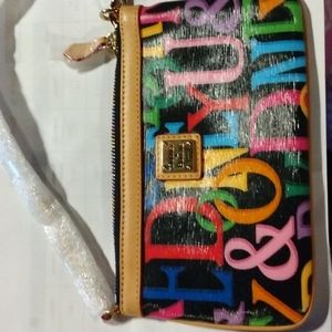 Dooney & Bourke Croc Embossed Leather Clutch